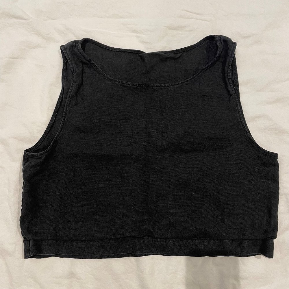 Handmade Linen Crop Tank Size XS